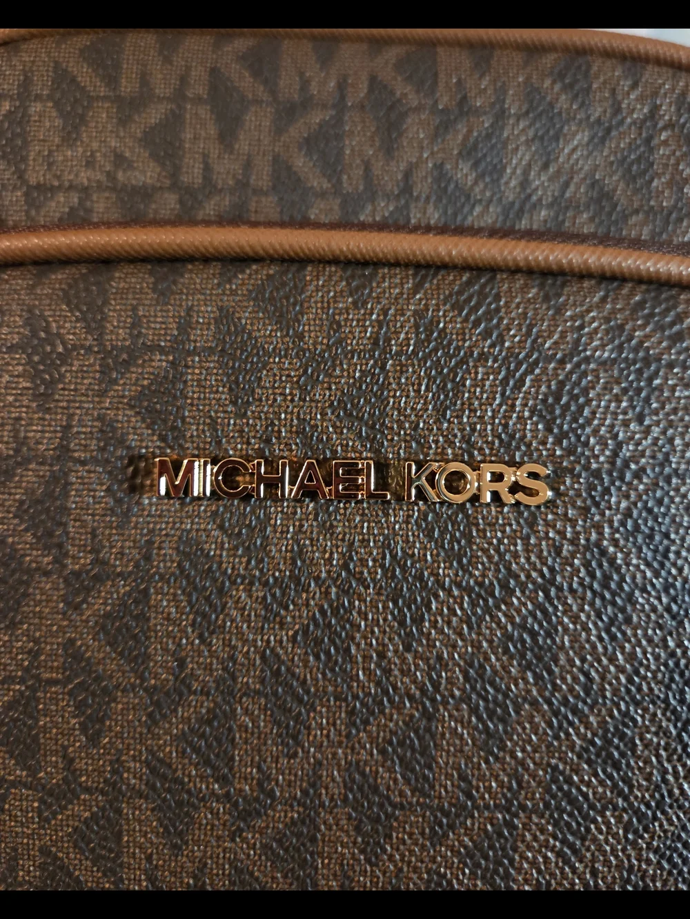 NWT Michael Kors Brown Jet Set Crossbody